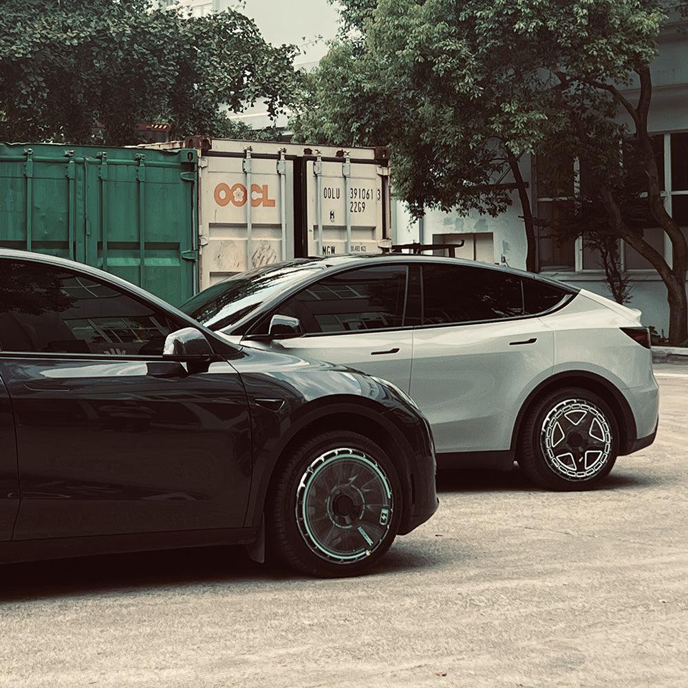 Tesla Wheel Covers Masked Rider Customization - For-Tesla